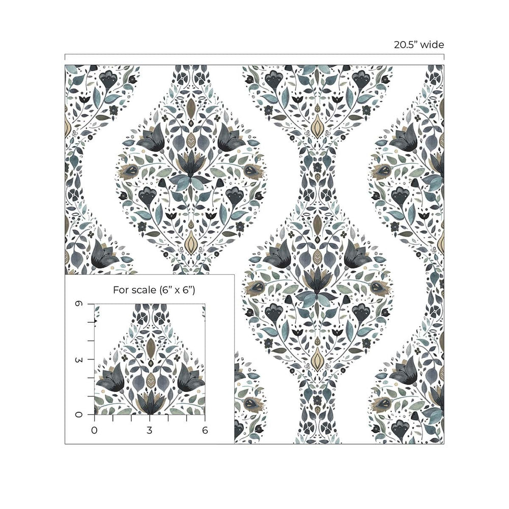 
                  
                    Floral peel and stick wallpaper scale NW45000 from NextWall
                  
                