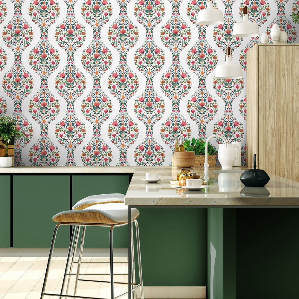 
                  
                    Floral peel and stick wallpaper kitchen  NW45001 from NextWall
                  
                