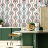 Floral peel and stick wallpaper kitchen  NW45001 from NextWall