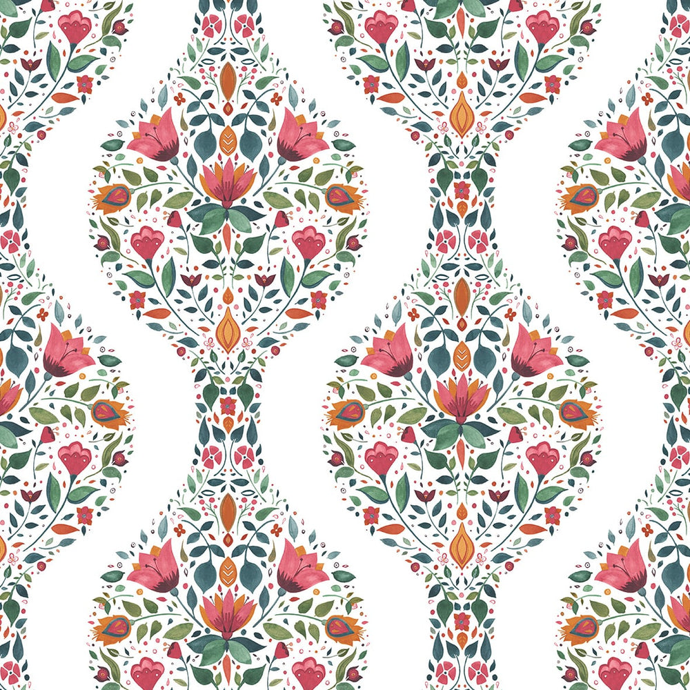 Floral peel and stick wallpaper NW45001 from NextWall