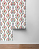 Floral peel and stick wallpaper roll NW45001 from NextWall