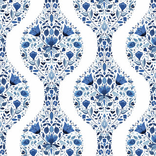 Floral peel and stick wallpaper NW45002 from NextWall