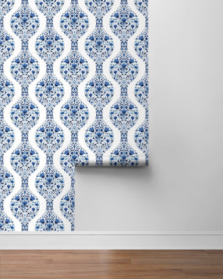 Floral peel and stick wallpaper roll NW45002 from NextWall
