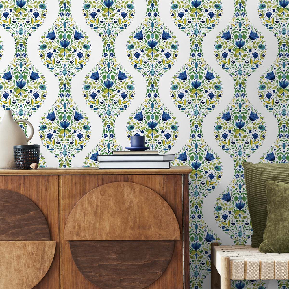 
                  
                    Floral peel and stick wallpaper decor NW45004 from NextWall
                  
                