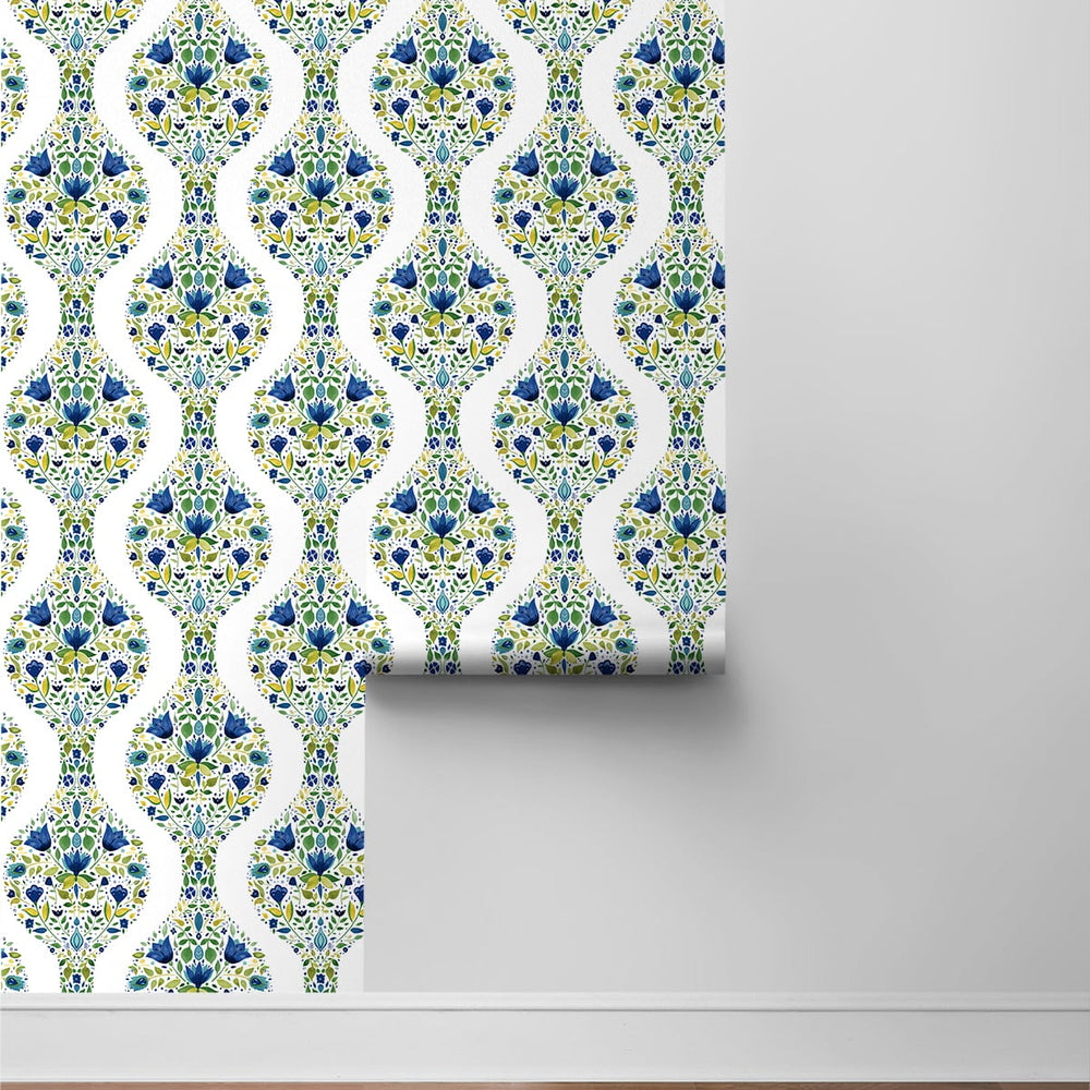 
                  
                    Floral peel and stick wallpaper roll NW45004 from NextWall
                  
                