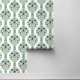 Floral peel and stick wallpaper roll NW45004 from NextWall