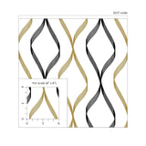 Ogee peel and stick wallpaper scale NW45100 from NextWall