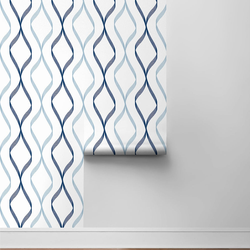 
                  
                    Ogee peel and stick wallpaper roll NW45102 from NextWall
                  
                