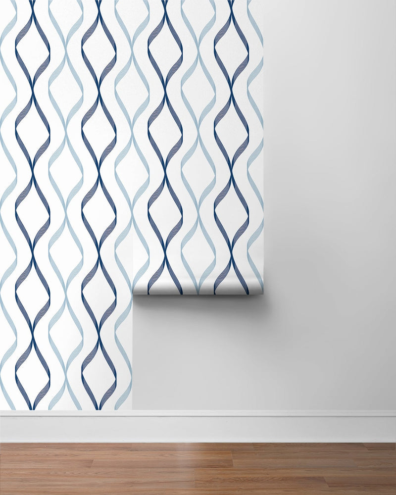 Ogee peel and stick wallpaper roll NW45102 from NextWall