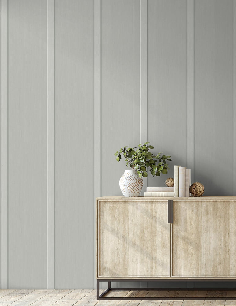 Board and batten peel and stick wallpaper decor NW45205 from NextWall