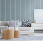 Board and batten peel and stick wallpaper living room NW45212 from NextWall