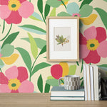 Floral peel and stick wallpaper decor NW45301 from NextWall