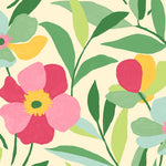 Garden Block Floral Peel and Stick Removable Wallpaper