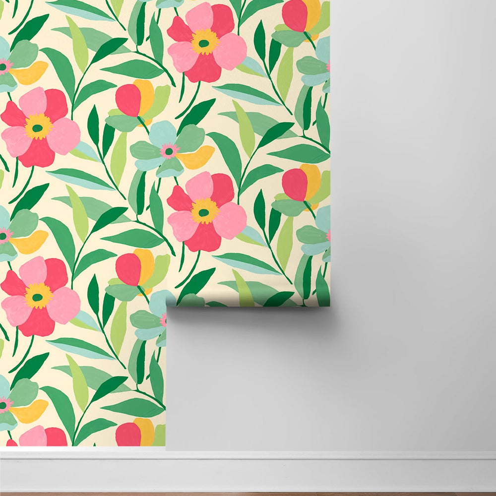 
                  
                    Floral peel and stick wallpaper roll NW45301 from NextWall
                  
                