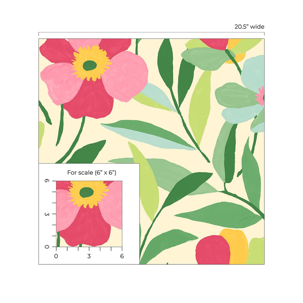 
                  
                    Floral peel and stick wallpaper scale NW45301 from NextWall
                  
                