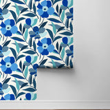 Floral peel and stick wallpaper roll NW45302 from NextWall