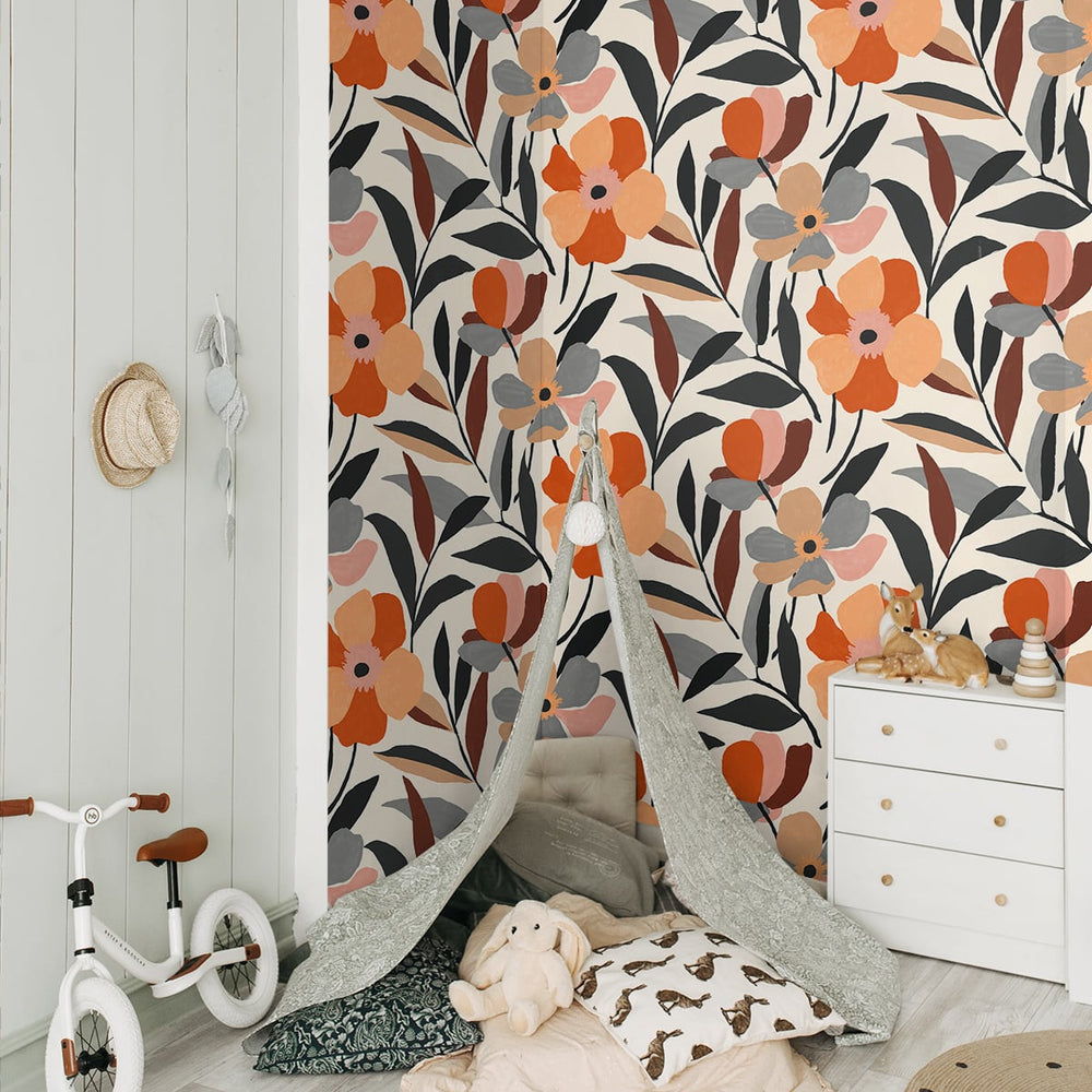 
                  
                    Floral peel and stick wallpaper nursery NW45306 from NextWall
                  
                