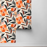 Floral peel and stick wallpaper roll NW45306 from NextWall