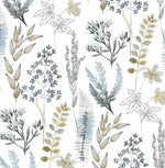 Wild Garden Botanical Peel and Stick Removable Wallpaper