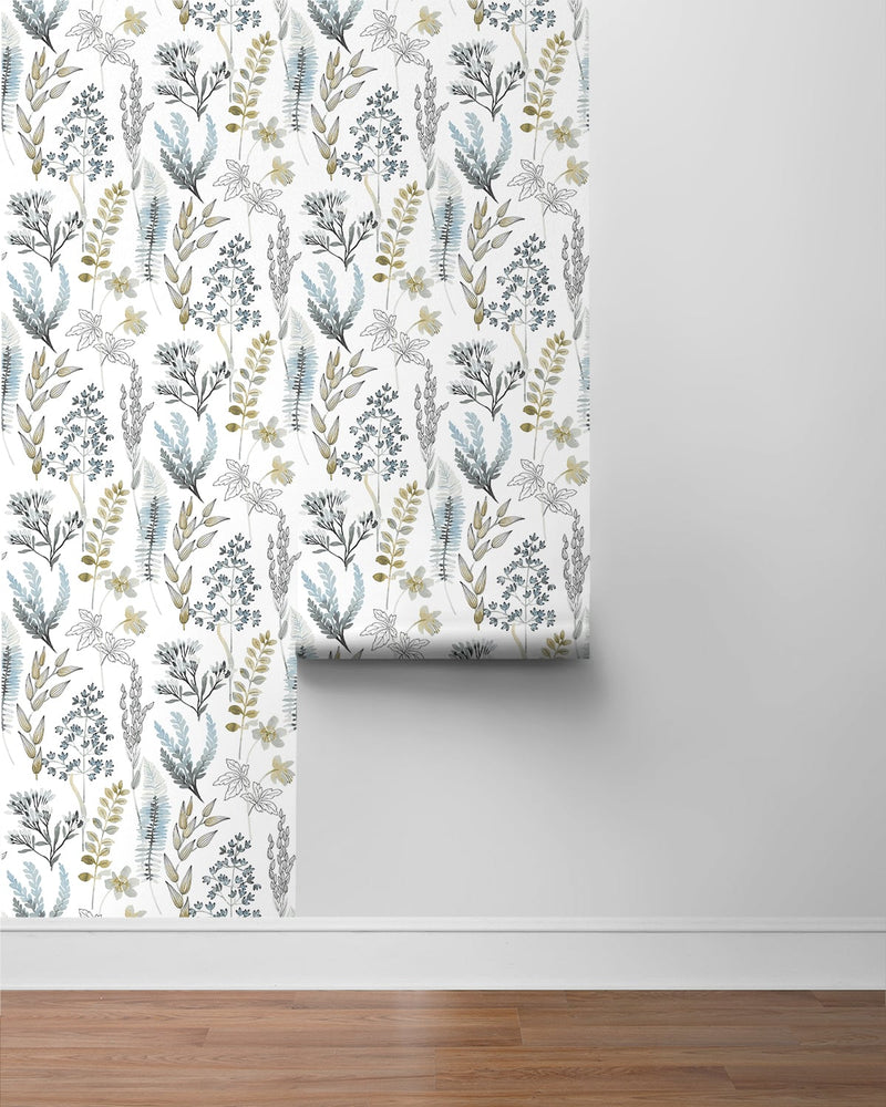 Botanical peel and stick wallpaper roll NW45404 from NextWall