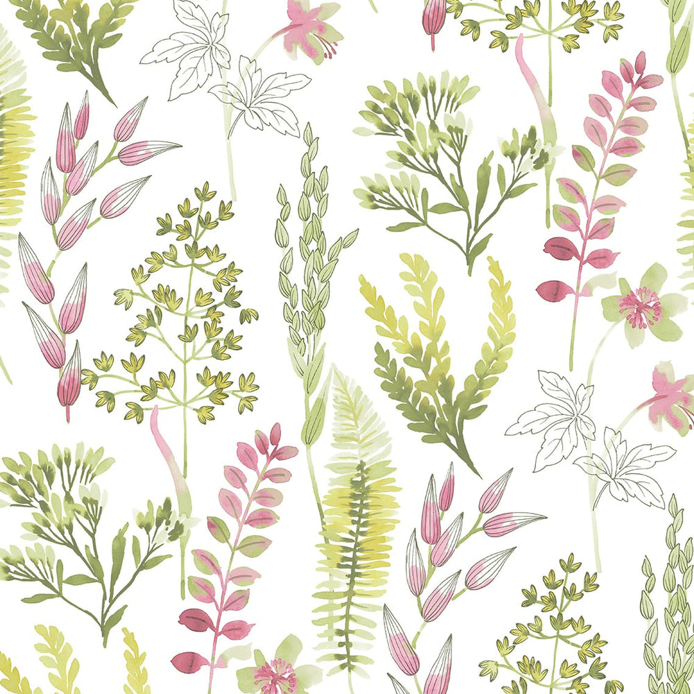 
                  
                    Botanical peel and stick wallpaper NW45407 from NextWall
                  
                