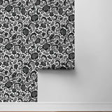 Paisley peel and stick wallpaper roll NW45500 from NextWall