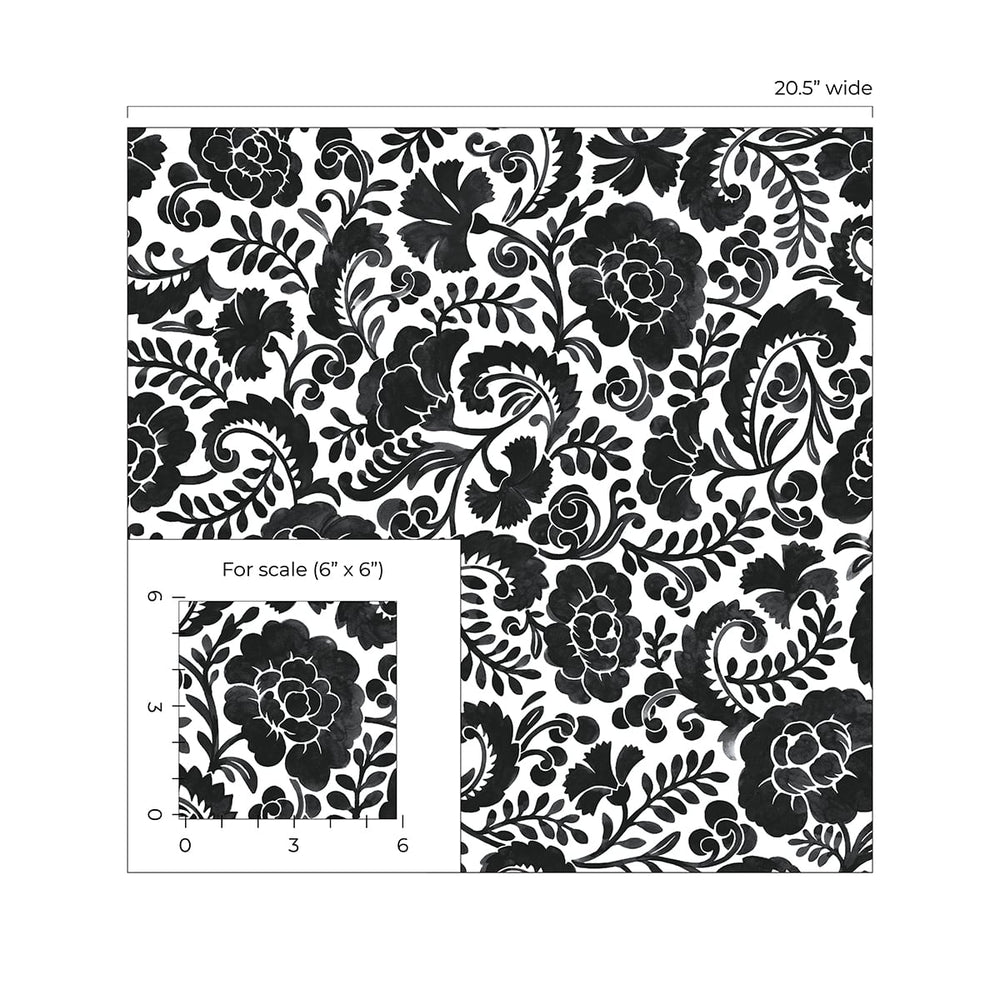 
                  
                    Paisley peel and stick wallpaper scale NW45500 from NextWall
                  
                