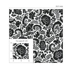 Paisley peel and stick wallpaper scale NW45500 from NextWall