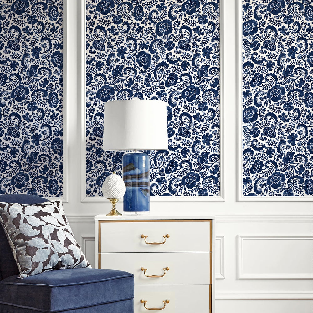 
                  
                    Paisley peel and stick wallpaper decor NW45502 from NextWall
                  
                