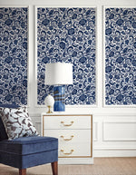 Paisley peel and stick wallpaper decor NW45502 from NextWall