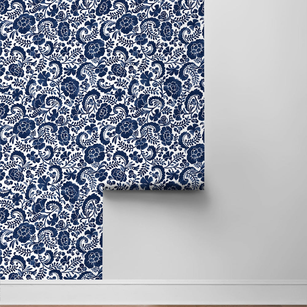 
                  
                    Paisley peel and stick wallpaper roll NW45502 from NextWall
                  
                