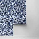 Paisley peel and stick wallpaper roll NW45502 from NextWall