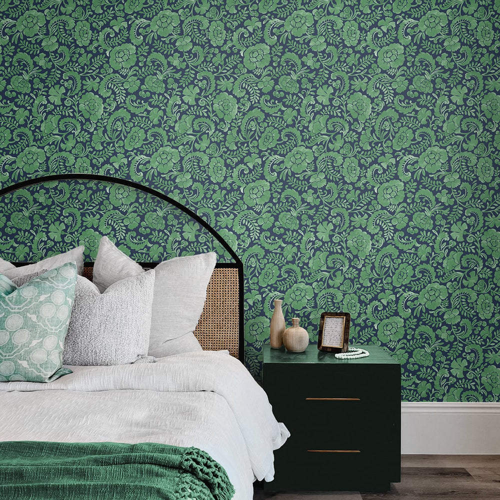 
                  
                    Paisley peel and stick wallpaper bedroom NW45504 from NextWall
                  
                