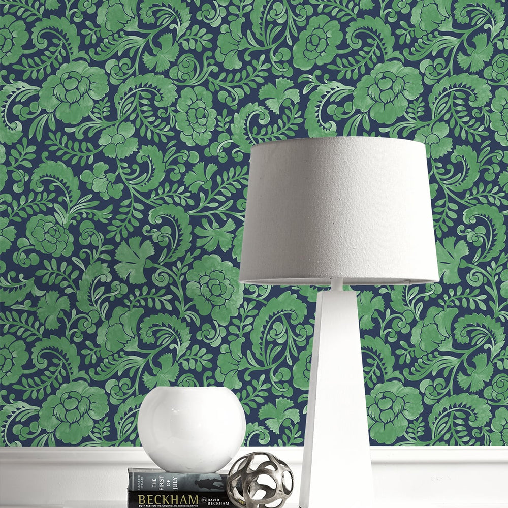 
                  
                    Paisley peel and stick wallpaper decor NW45504 from NextWall
                  
                