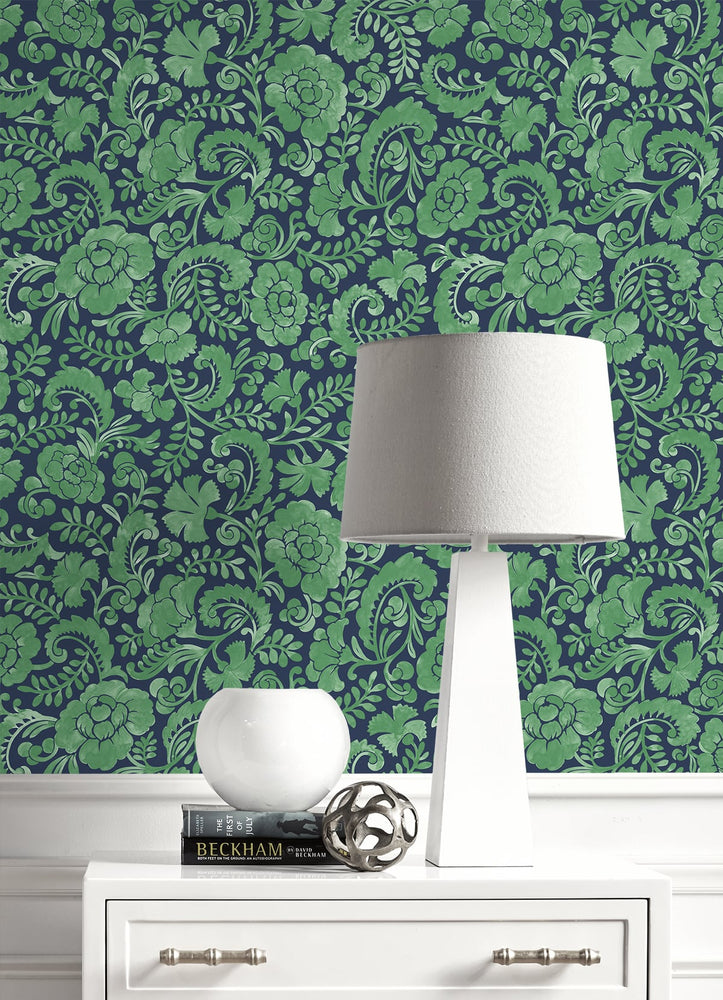 Paisley peel and stick wallpaper decor NW45504 from NextWall