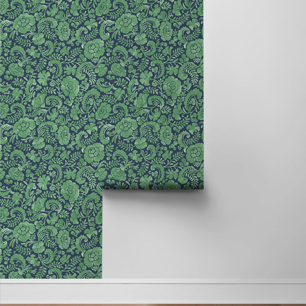 
                  
                    Paisley peel and stick wallpaper roll NW45504 from NextWall
                  
                