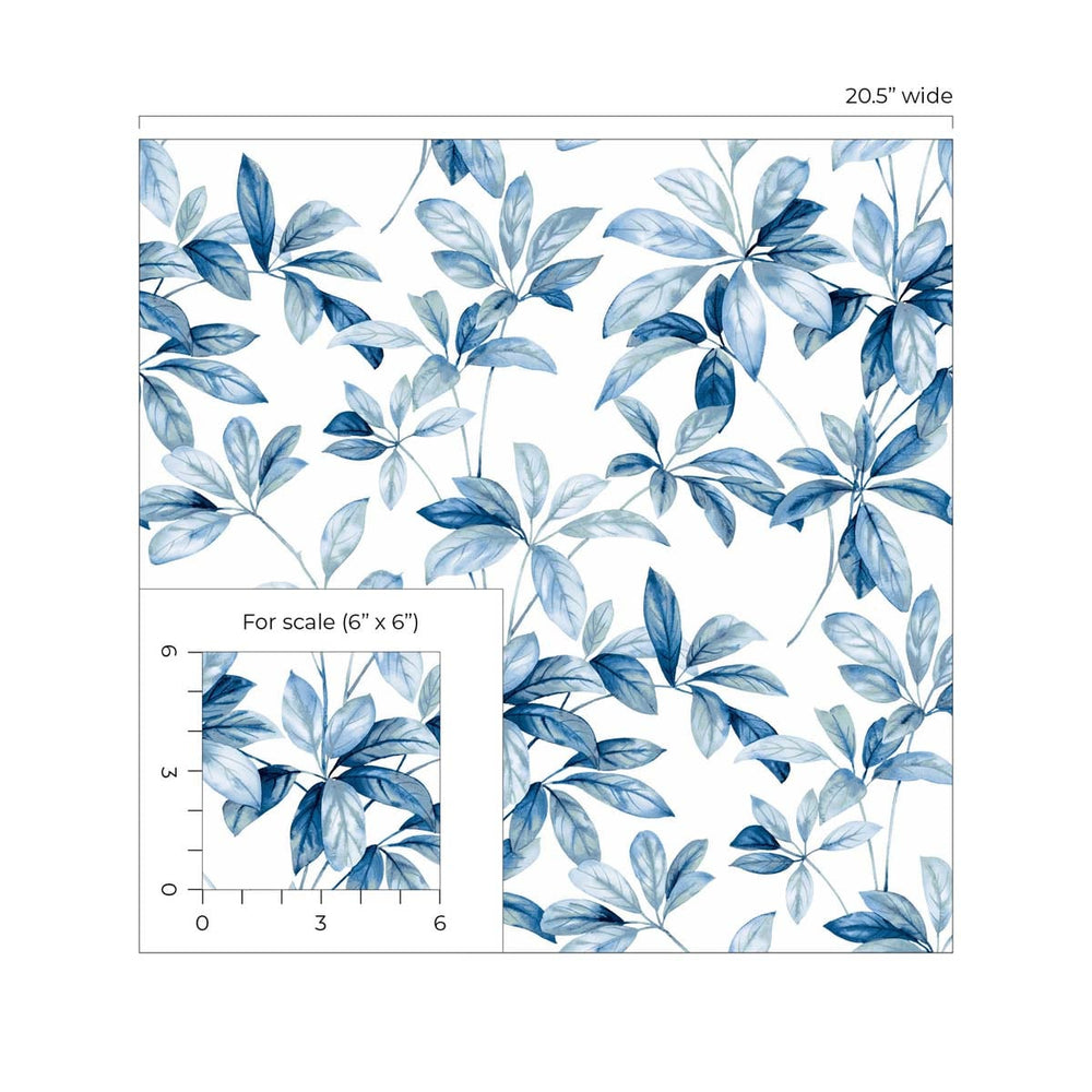 
                  
                    Leaf peel and stick wallpaper scale NW45602 from NextWall
                  
                
