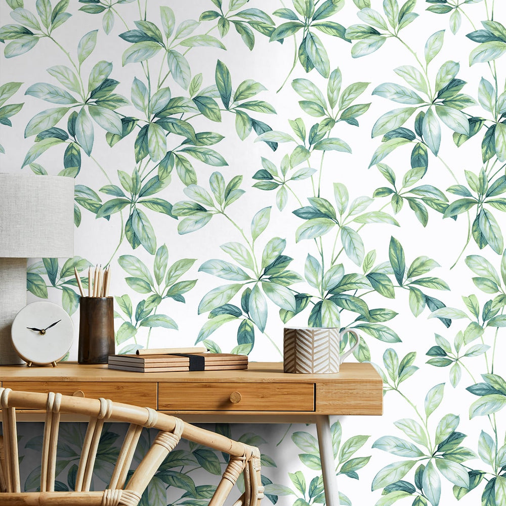 
                  
                    Leaf peel and stick wallpaper office NW45604 from NextWall
                  
                