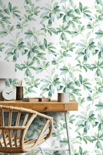 Leaf peel and stick wallpaper office NW45604 from NextWall