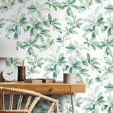 Leaf peel and stick wallpaper office NW45604 from NextWall