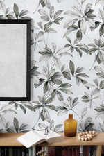 Leaf peel and stick wallpaper decor NW45605 from NextWall