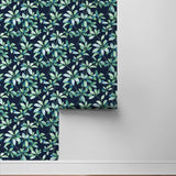 Leaf peel and stick wallpaper roll NW45612 from NextWall