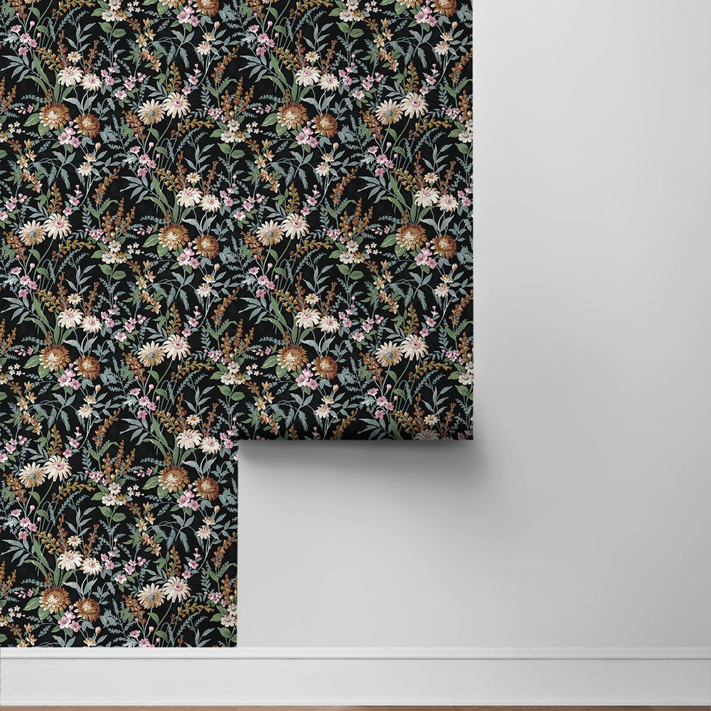 
                  
                    Vintage floral peel and stick wallpaper roll NW45700 from NextWall
                  
                