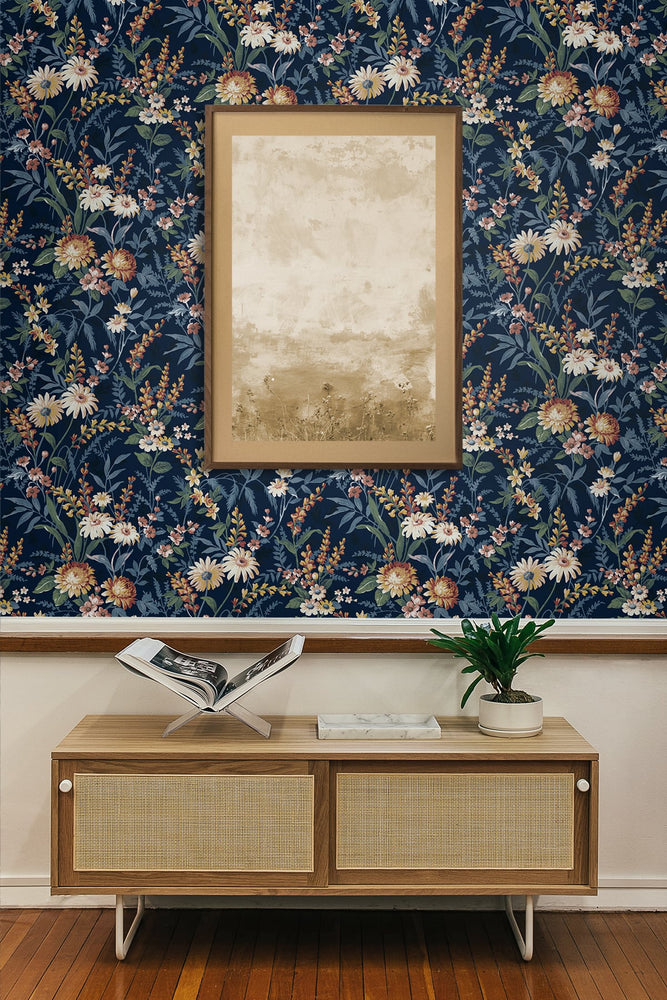 Vintage floral peel and stick wallpaper decor NW45702 from NextWall