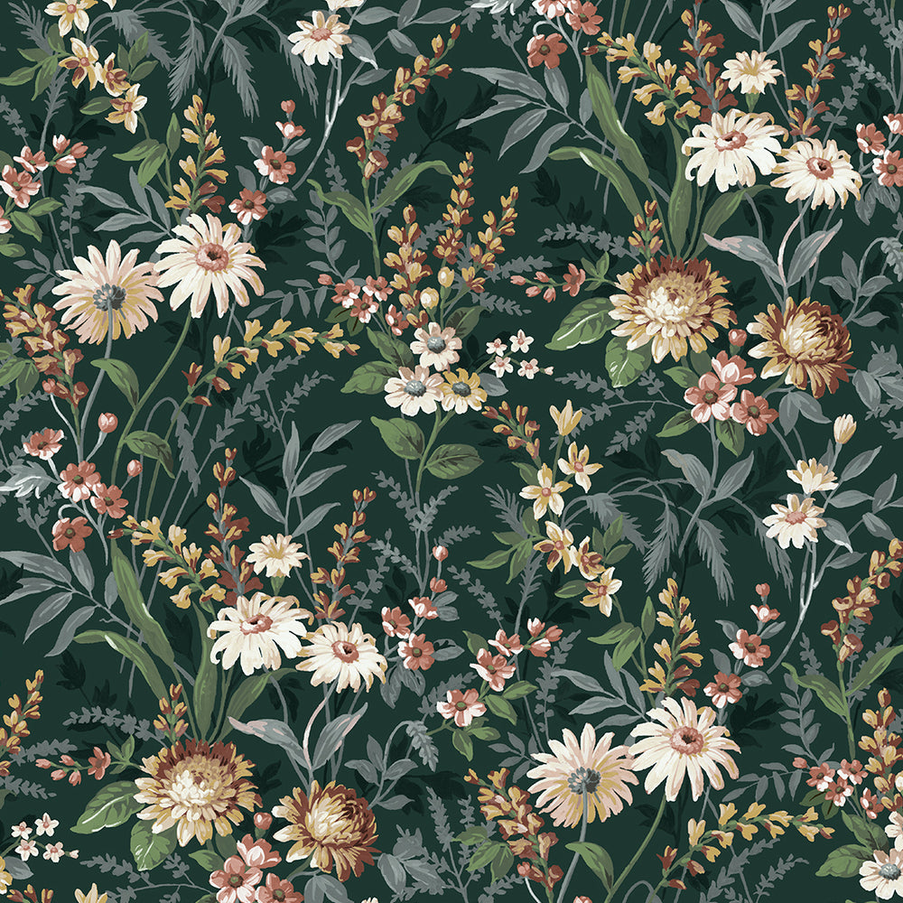 
                  
                    Vintage floral peel and stick wallpaper NW45704 from NextWall
                  
                