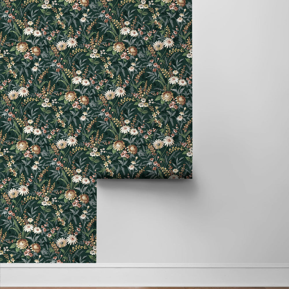 
                  
                    Vintage floral peel and stick wallpaper roll NW45704 from NextWall
                  
                