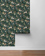 Vintage floral peel and stick wallpaper roll NW45704 from NextWall