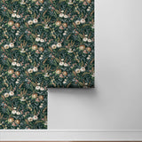 Vintage floral peel and stick wallpaper roll NW45704 from NextWall