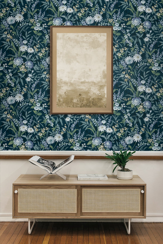 Vintage floral peel and stick wallpaper decor NW45712 from NextWall