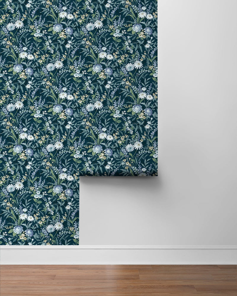 Vintage floral peel and stick wallpaper roll NW45712 from NextWall